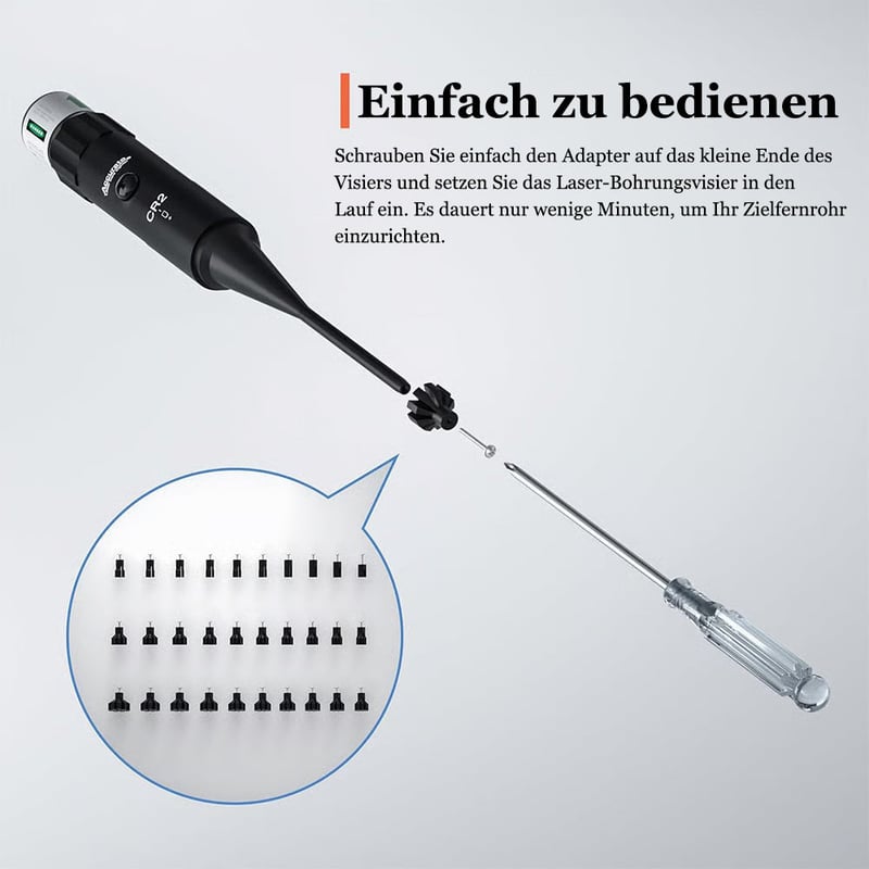 Laser-Bohrungssucher-Set für alle Kaliber