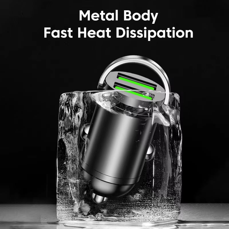 Metal Pull-Ring Invisible Fast Car Charger