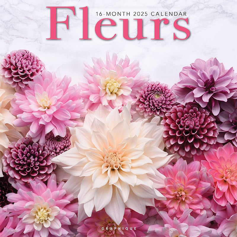 Graphique 2025 Fleurs Wall Calendar