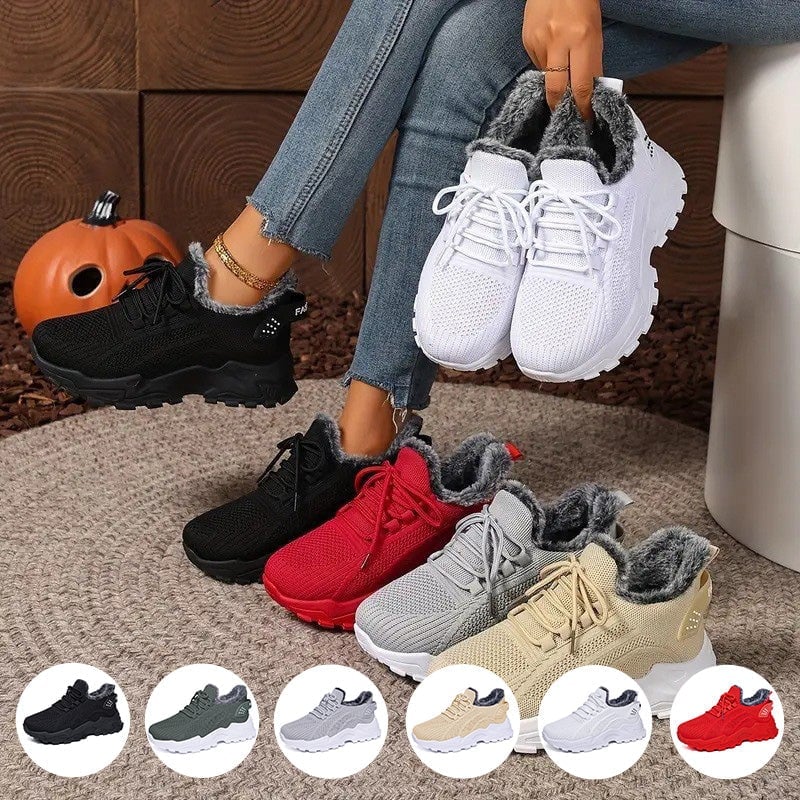 Thick-soled Plus Velvet Low-cut Lightweight Ankle Boots