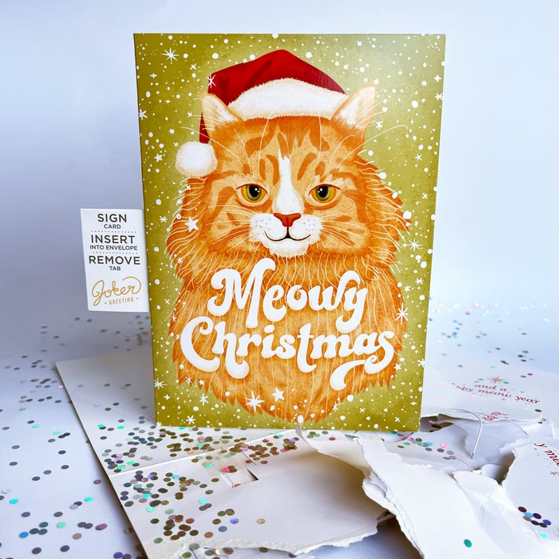 Endless Meowy Christmas With Glitter