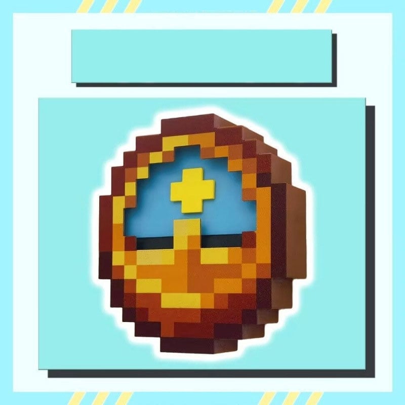Minecraft Stil Klokke Borddekor