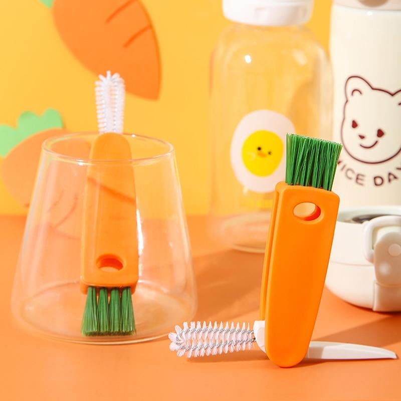 Creative 3-in-1 Multifunctional Cup Lid Cleaning Brush