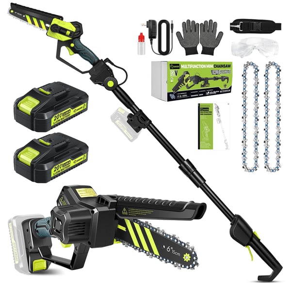 Saker Cordless Pole Saw and Mini Chainsaw