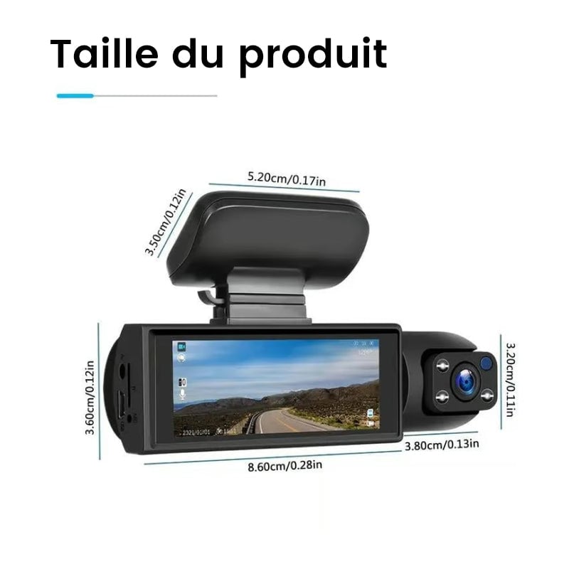 Caméra de surveillance avant et arrière