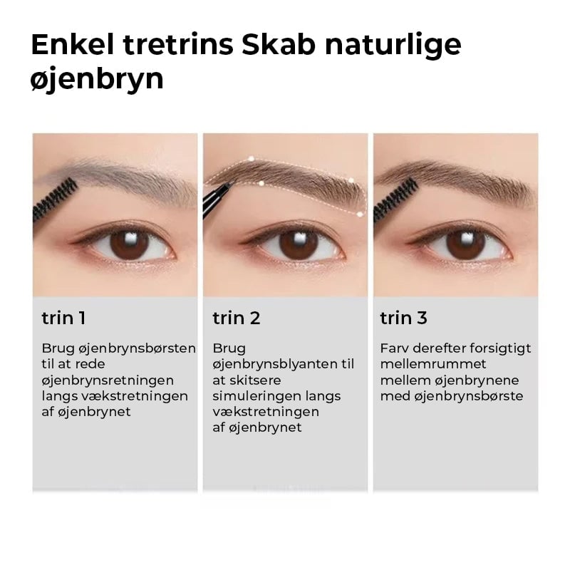 Blyant med mikroforkspids Langtidsholdbar vandfast brynblyant