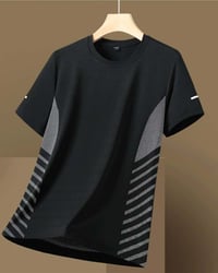Men's Side Stripe Ice Silk T-Shirt