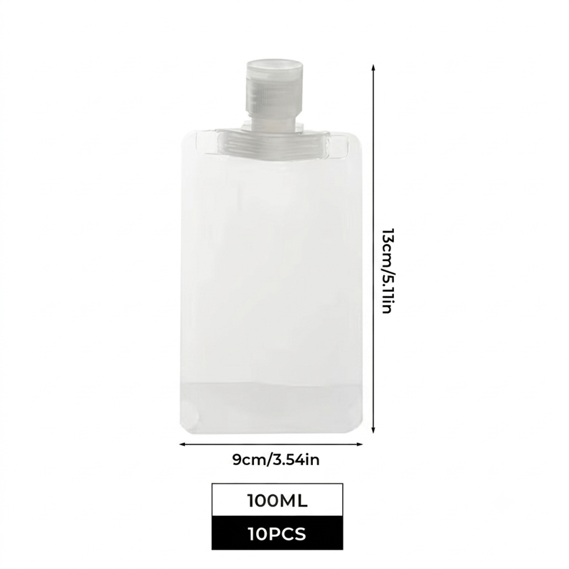 Portable Travel Fluid Dispensing Packing Bag