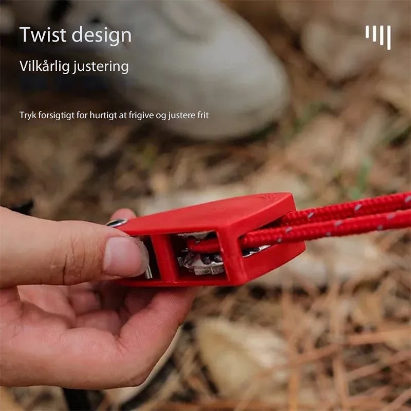 Praktisk justerbart campingreb