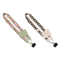 Phone Strap with Zippered Pouch