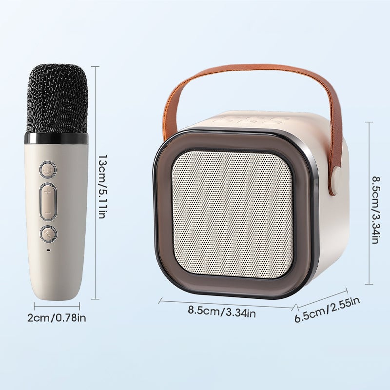 UPSELL Mini-Karaoke-Maschine mit kabellosen Mikrofonen