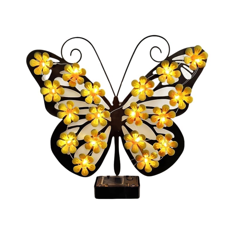 Solar Outdoor Butterfly Decorative Wall Light