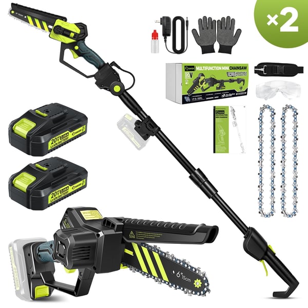Saker Cordless Pole Saw and Mini Chainsaw