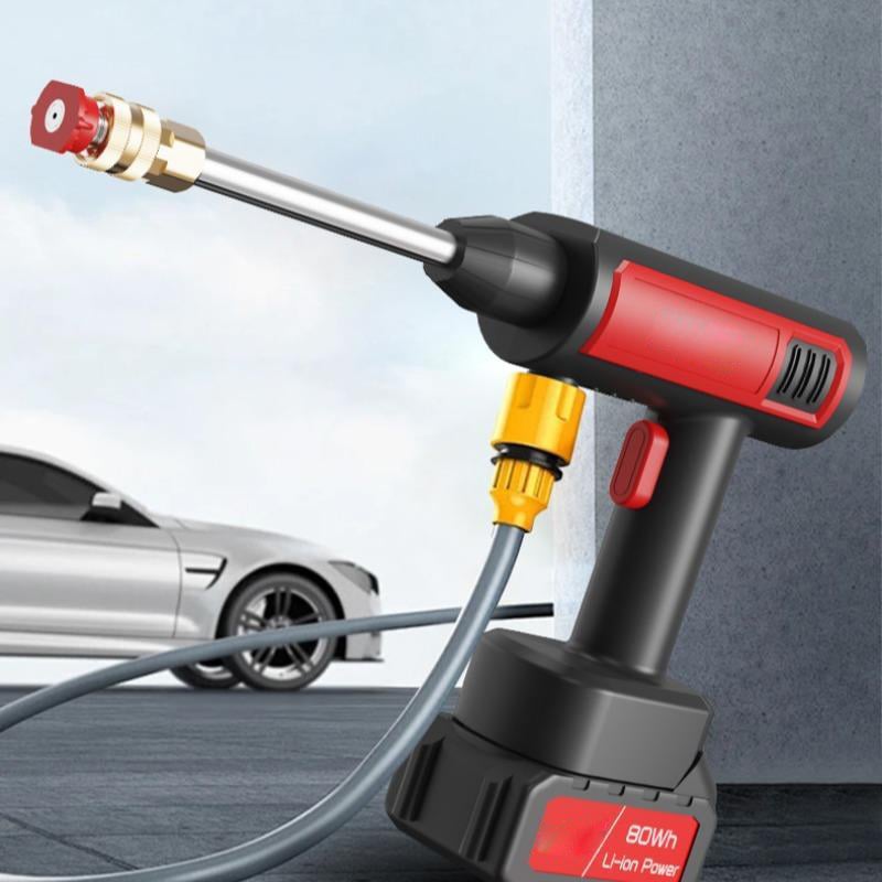 Portable Wireless High Pressure Car Wash Water- Gun