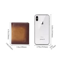 Bifold-Geldbörse aus Leder für Herren mit Anti-Diebstahl-RFID-Blockierung
