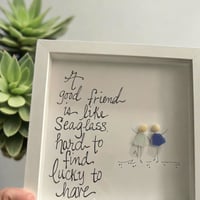 Vriendschap zeeglas