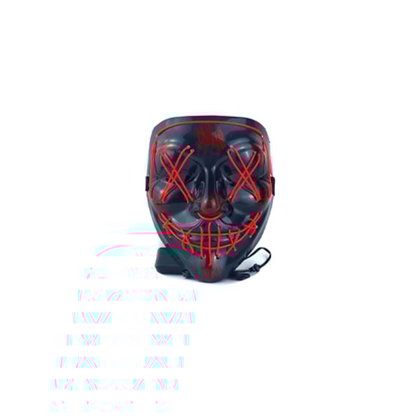 Halloween scary ghost face LED light mask
