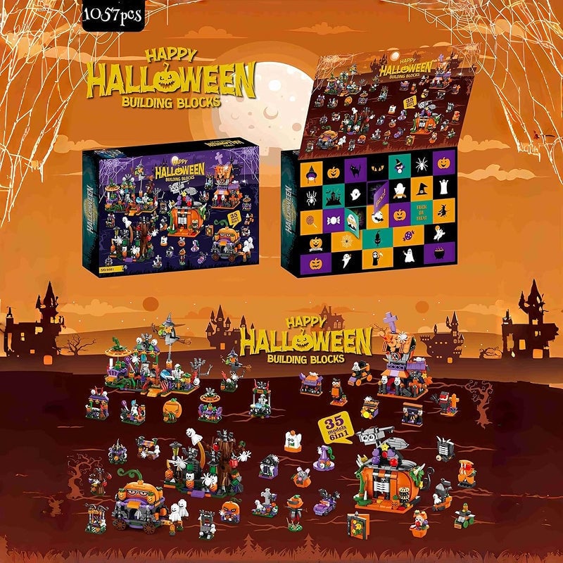 Halloween-byggklossar, blindlåda