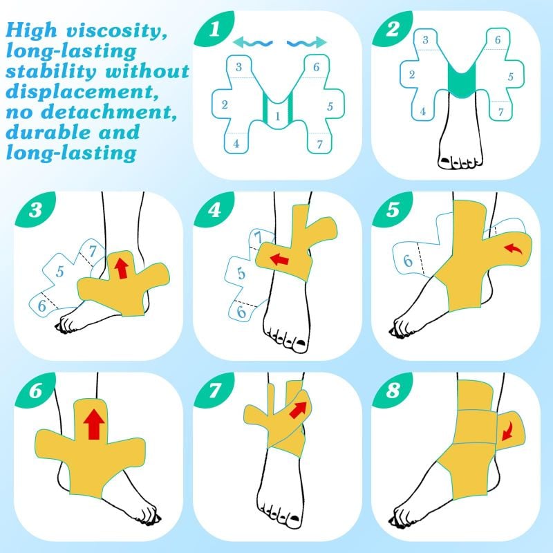 🔥Precut Kinesiology Tape for Ankle