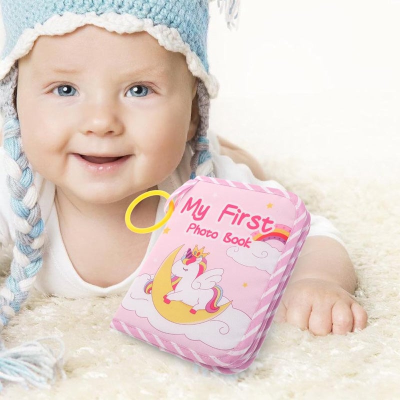 Min första babyfotobok med säker spegel