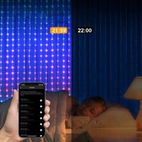 Color Waves LED-Lichtvorhänge mit Musiksynchronisation