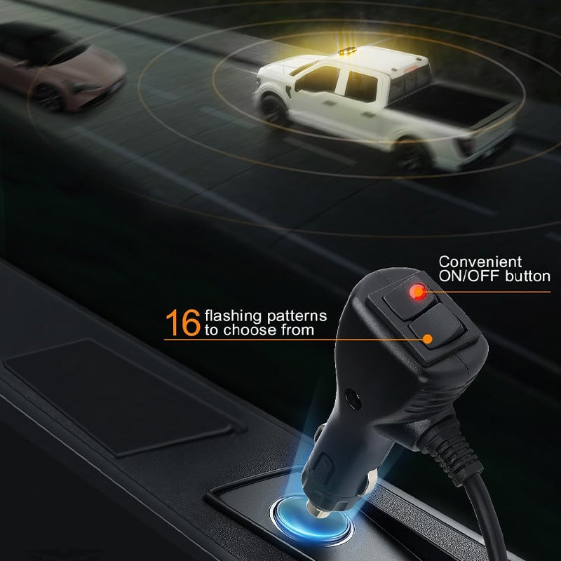 Sakerplus LED Flashing Strobe Light Bar