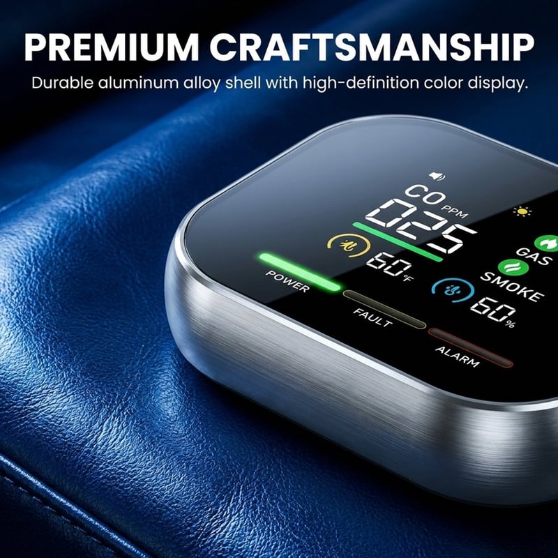 🛡️6-in-1 Combustible Gas Detector