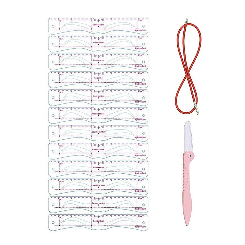 Kit de pochoirs à sourcils en silicone