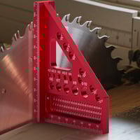 3D Multi-Purpose Carpenter's Triangle Square