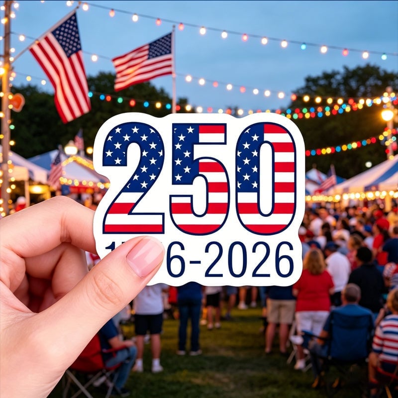 250th Anniversary Commemorative Sticker