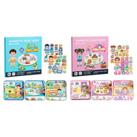 Foldable Magnetic Quiet Book & Magnetic Accessories Set