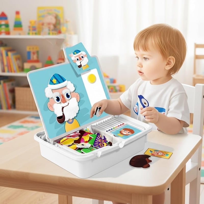 Sakerplus Magnetic Puzzle Learning Building Block Toys