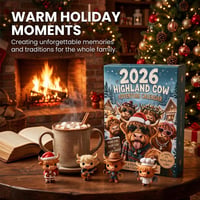 2026 Highland Cow 24-Day Advent Calendar Blind Box Set
