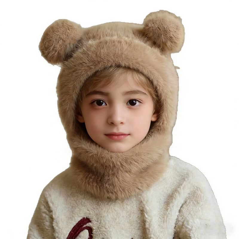 ❄️ 4-in-1 Winter Warmth Integrated Kids' Hooded Hat