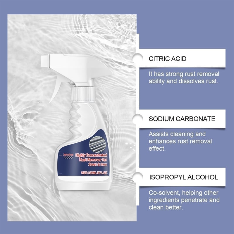 Powerful Rust Remover for Metal and Stainless Steel