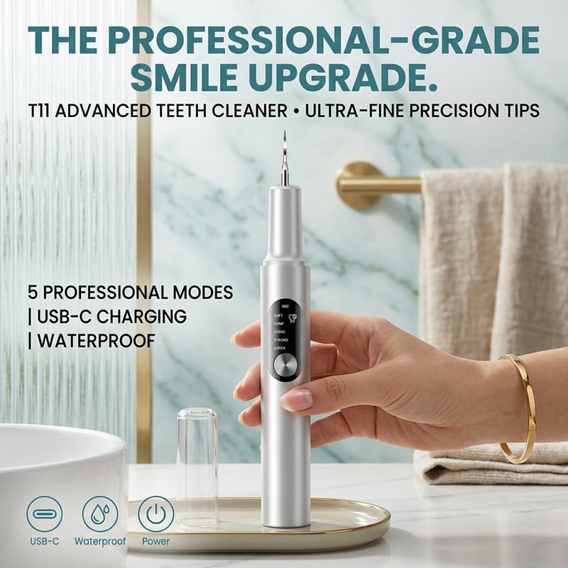 Ultrasonic Teeth Whitening Cleaner Set