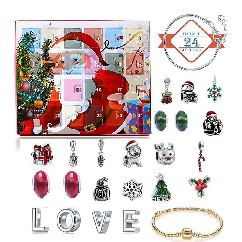 24 Tage Blindbox Weihnachten DIY Armband Kalender Geschenkbox Set