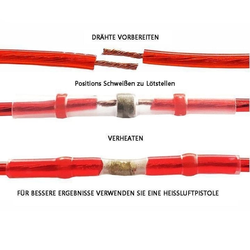 Wasserdichte Lötdrahtverbinder