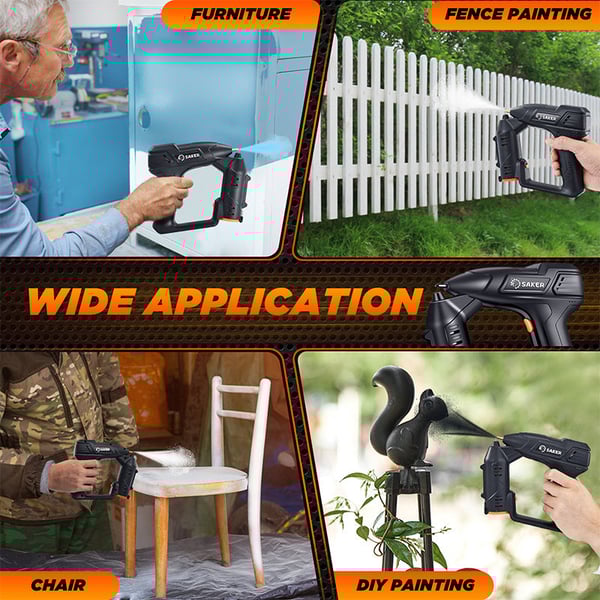 SAKER Cordless Electric Paint Sprayer