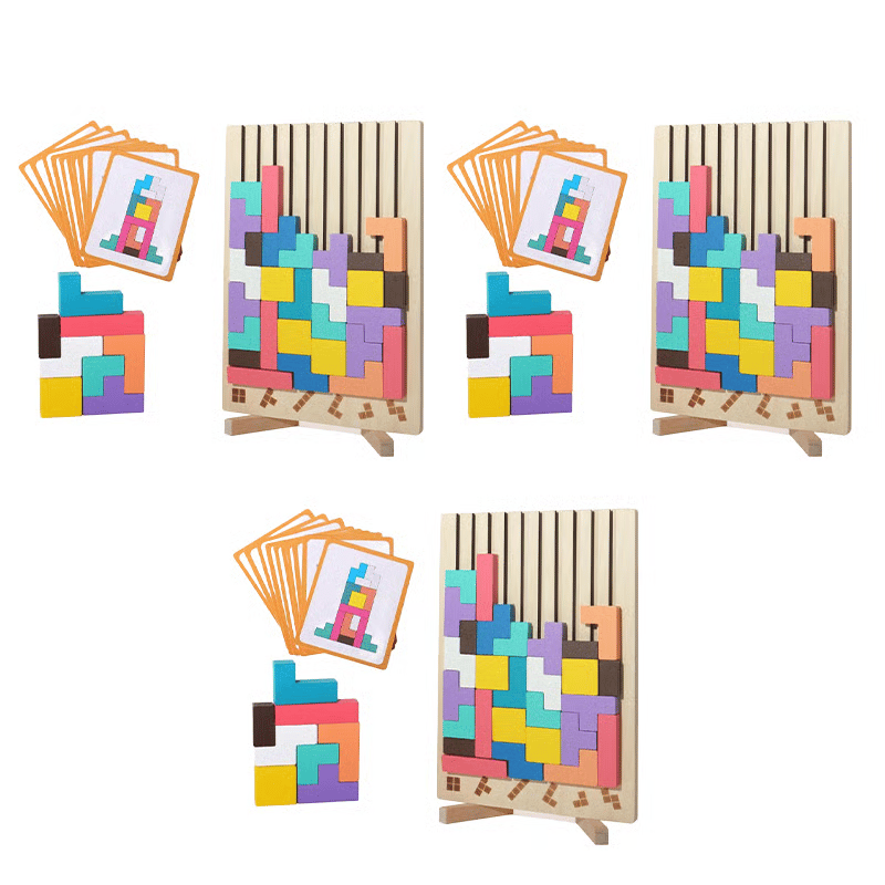 Wooden Stacking Puzzle Set