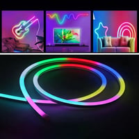 Verlichte muziek-neonstrip