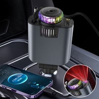 Retractable Car Charger with Starlight