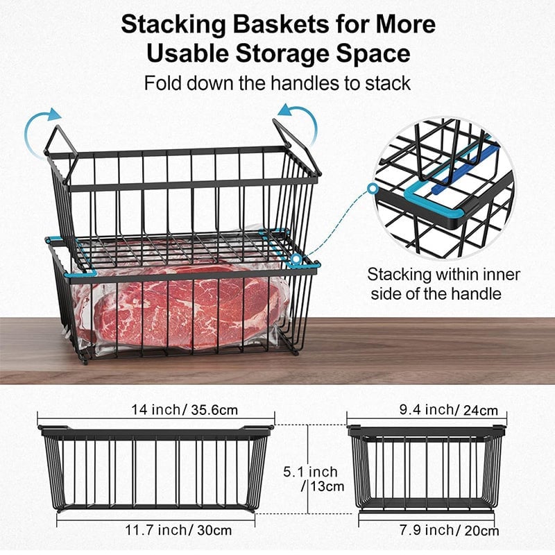 Sakerplus®  Efficient Stackable Freezer Storage Solution