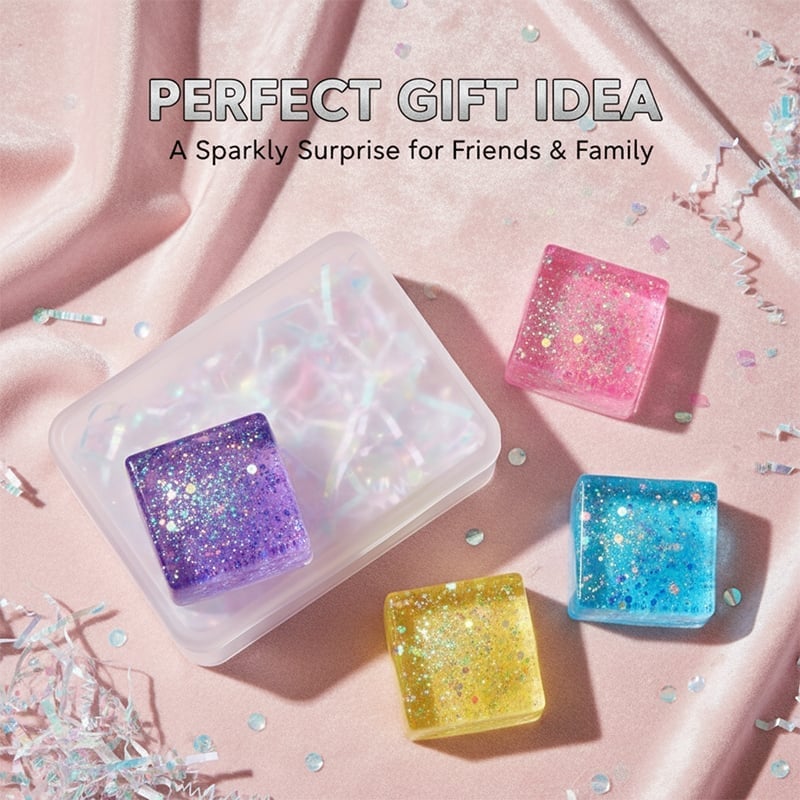 Laser Ice Cube Squeeze Toy