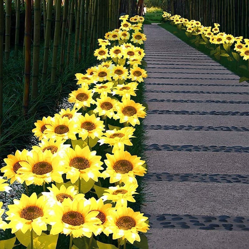 Solar Sunflower Lights