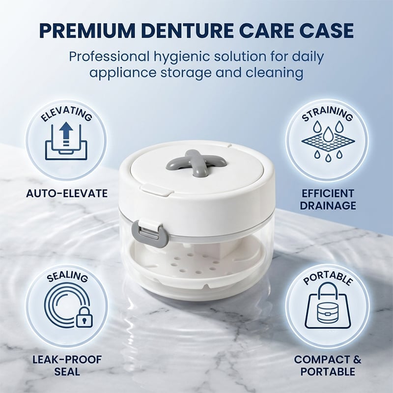 Retainer Cleaner Case Box with Auto Lift Tray
