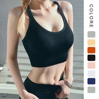 Reggiseno sportivo senza fili push up