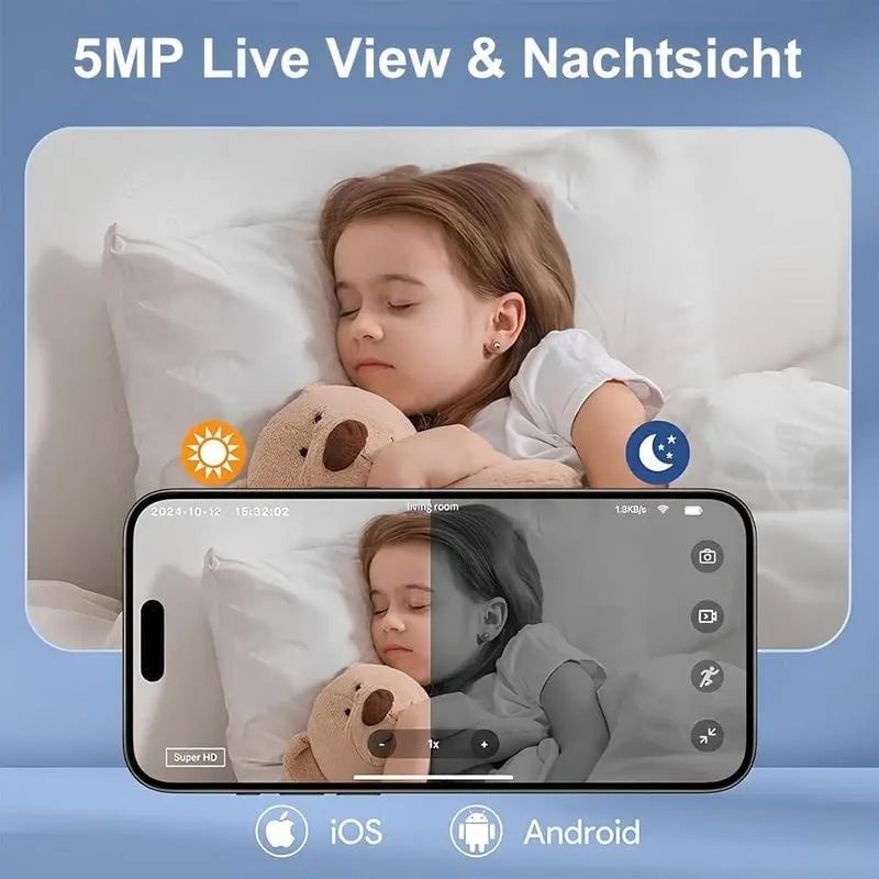Drahtlose Innenraum-Sicherheitskamera
