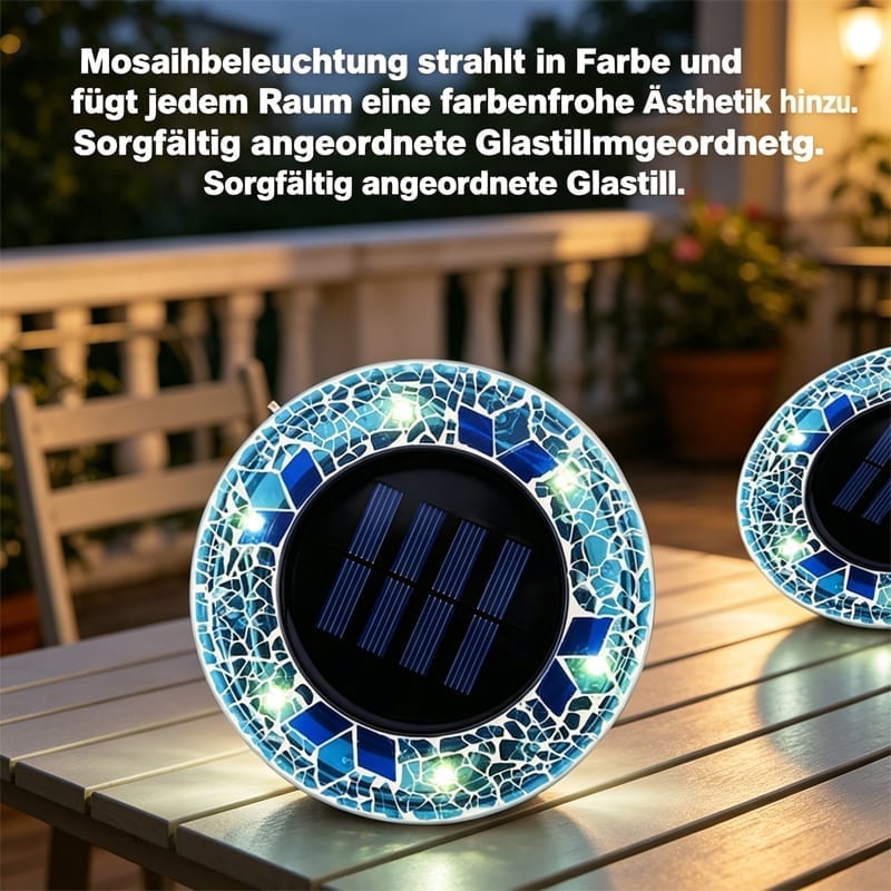 Mosaik-Solar-Gartenleuchten