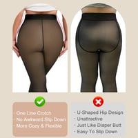 Fleece Lined Winter Tights for Women